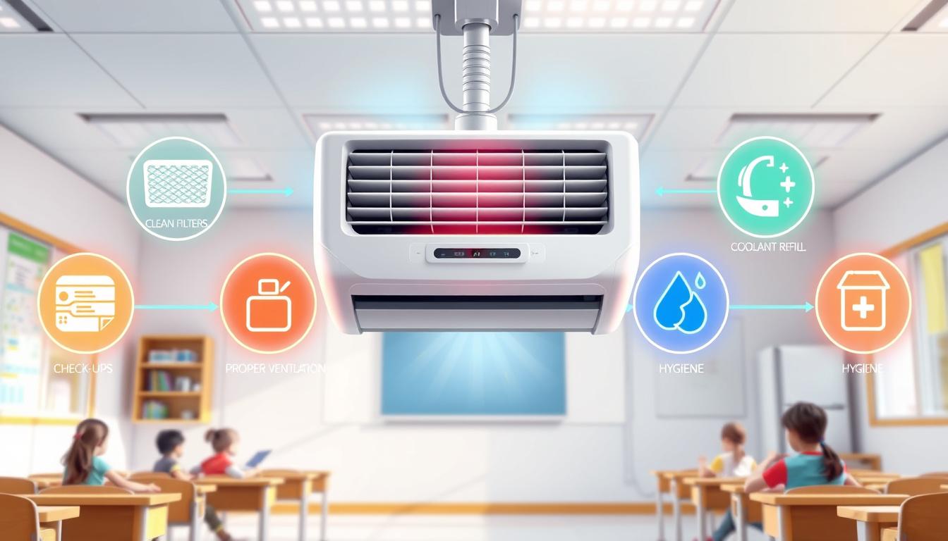 5 passos essenciais para manter o ar-condicionado escolar saudável